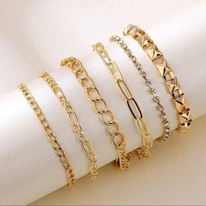 Link Dainty Bracelets 14K Gold